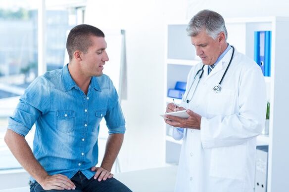 Bei chronischer Prostatitis einen Arzt aufsuchen
